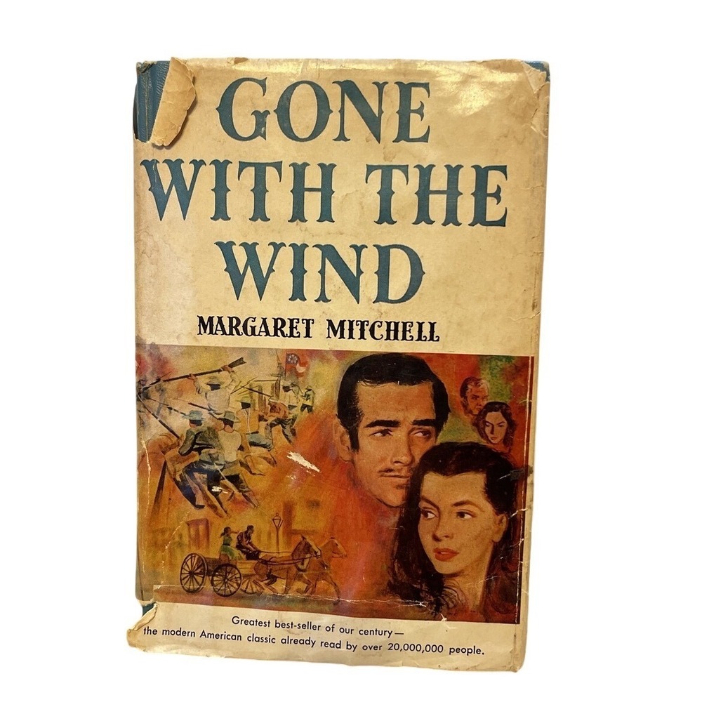 Vintage Gone With The Wind Hardcover Book‎ By Margaret Mitchell